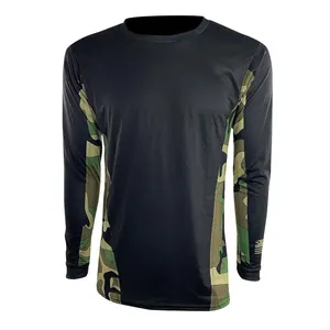 Custom Design Anti-Uv Ademend Plus Size Sublimatie Outdoor Lange Mouwen Vissen Shirts