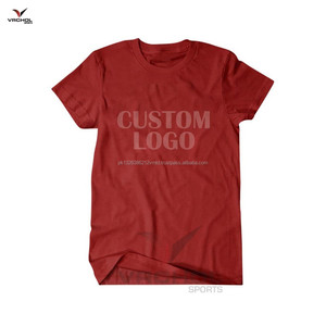 T-shirt à col en O pour hommes T-shirts vierges de gymnastique 100% coton Vente en gros Tissu tricoté de haute qualité - Product Image 2