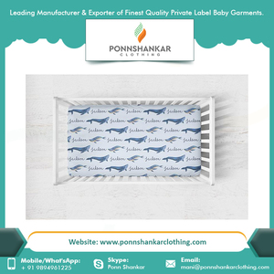 Sábanas de cuna ajustadas Premium 100% algodón para niños y bebés, Sábana de cuna ajustada - Product Image 5