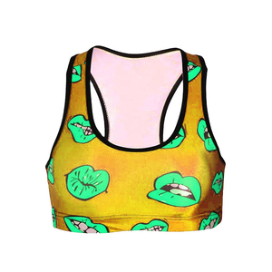 Wholesale Plus Size Seamless Women Sport <b>Bras</b> <b>Low</b> Impact Padded Strappy Cross <b>Back</b> Cropped <b>Bras</b> for Yoga Workout Fitness - Product Image 4