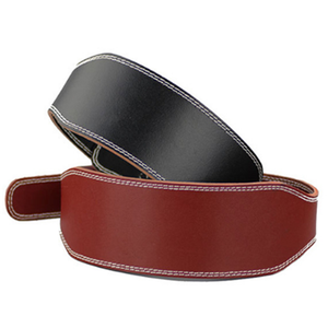 Correa de cuero genuino ajustable para levantamiento de pesas, cómoda y duradera, 10cm con hebilla de acero para entrenamiento de gimnasio - Product Image 2