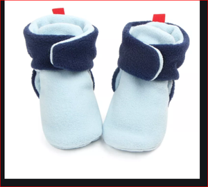 0 2 Years Baby <b>Girl</b> Boots Baby Booties Print Hot Selling New Fashion Soft Shoes Stars Winter Cotton Unisex Customized Spring EVA - Product Image 2