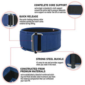 Misha-Cinturón de entrenamiento para hombre, cinturón de neopreno para Fitness, transpirable, 5 unidades, 2022 - Product Image 5