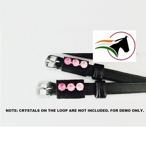 Correa de espuela personalizable de alta calidad, lazo de cuero largo para pacientes con hebilla de cristales para productos de caballos - Product Image 2