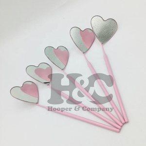 Nueva forma cuadrada de un solo lado chapado en oro Extensión de pestañas de bolsillo Espejo de pestañas de visón Acero inoxidable sostenible - Product Image 6