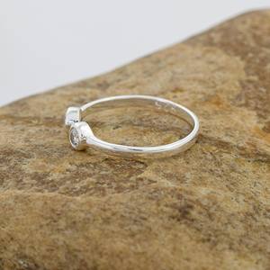 ขายดีที่สุด2025 925แข็งเงินสเตอร์ลิงปรับได้แหวนพลอยลูกบาศก์เซอร์โคเนียเครื่องประดับคุณภาพดีสำหรับผู้หญิง - Product Image 4