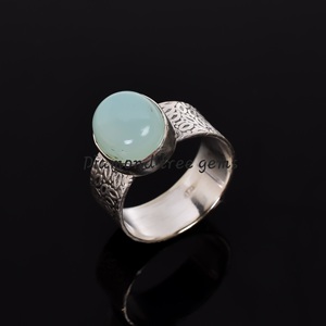 Anillo de Aguamarina de Plata de Ley 925, anillo de gema, joyería de Aguamarina - Product Image 6