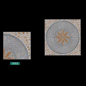 Carrelage de sol en porcelaine design bloc multicolore décoratif 40x40cm - Product Image 4