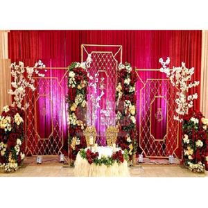 Splendide mur de bougies en métal pour les étapes de réception de mariage asiatique Glorious Wedding Candle Wall Decoration - Product Image 1