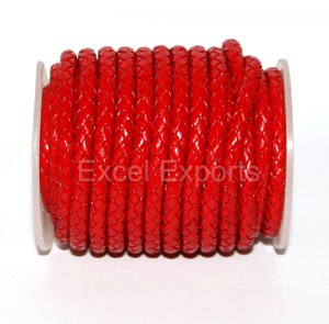 Cordones de Cuero Trenzado Marrón para Fabricación de Joyas, 3mm 4mm 5mm, Componentes para Correas de Perro, Pulseras y Collares, Rollo BL-161 - Product Image 5