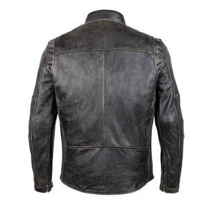 Chaqueta retro bordada de cuero PU para motocicleta, personalizada, nueva moda - Product Image 3