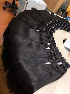 Mrs Top — tissage brésilien naturel, barrette, cheveux vierges crus et lisses, cuticules - Product Image 4