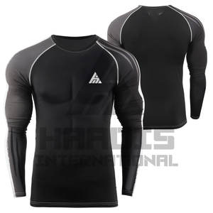 Oem Respirant Youth Gym Training Rash Guard Manches complètes Impression personnalisée Sun Wear Compression Krown Rashguard Hommes 2025 - Product Image 3