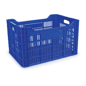 Stackable Harvest Crate Vegetable Storage Box Crate Mesh Transport Crates Olive 530*365*315mm Guloglu Plastic GP-61 26kg 2kg