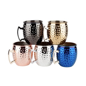 Taza de mula de Moscú de cobre sólido de forma personalizada, precio al por mayor, taza de mula de Moscú de Metal de cobre con acabado brillante - Product Image 1