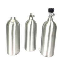Cilindro de CO2 de Aluminio DCEC DC-A20 de Alta Presión, 0.8L 20OZ, para Acuario, Sin Válvula, Certificado TPED ISO7866