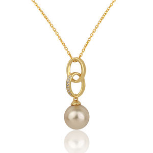 Little Indian Fresh Water Pearl Girls Pendant Necklace Handmade Gold Plated 925 Silver Chain Necklace Jewelry Suppliers - Product Image 2