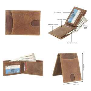 กระเป๋าสตางค์หนังแท้สำหรับผู้ชาย - Product Image 2