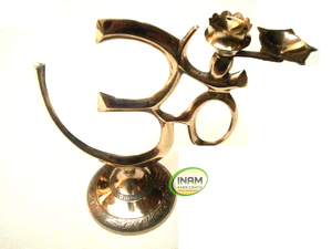 Soporte de vela de latón antiguo hermoso y de diseñador de Calidad única decoración del hogar - Product Image 2