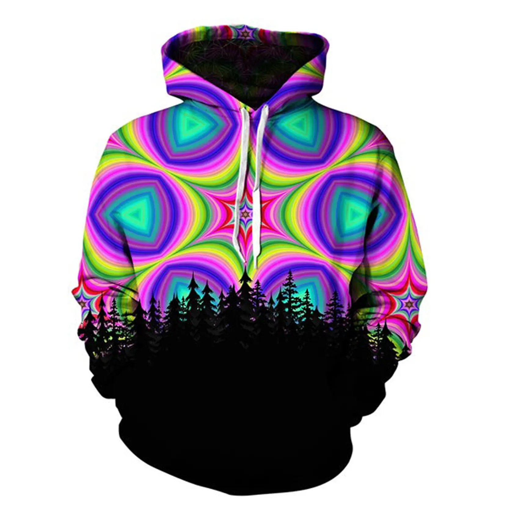 Grosir kaus sublimasi cetak sublimasi penuh hoodie Pria hoodie hook dan loop hoodie pendukung