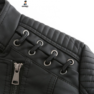 <b>Zipper</b> Stand Collar Slim Jacket Women's Clothing Fashion Leather Jacket Women Jackets - Product Image 5