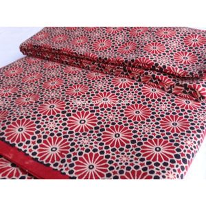 Rose Madder indien 100% coton Ajrakh Lounge Wear traditionnel course artisanat tissu imprimé robe matériel garçons rideaux couvre - Product Image 4