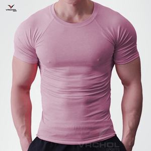 T-shirt de sport à manches courtes pour homme, t-shirt de sport pour la salle de sport, vente en gros - Product Image 1