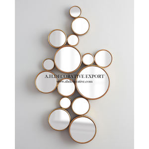 Contemporary Modern <b>Square</b> Shape Wall <b>Mirror</b> High Quality Metal Home Decor for Christmas for Hotel Office or Bathroom - Product Image 2