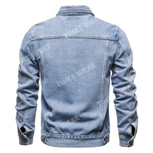 Chaqueta vaquera informal para hombre, ropa de calle estilo Hip Hop, Bomber, Color sólido, Primavera - Product Image 6