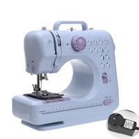 Machine à coudre électrique mini 12 points, carrée, en plastique, simple, durable, pratique, pour quilting et surjet, UK/US/EU/AU