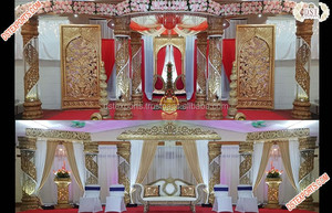 Mandap ผ้าคลุมคริสตัลไฟเบอร์สำหรับงานแต่งงานสไตล์เอเชีย,Mandap คริสตัลผีเสื้อจักรพรรดิสำหรับงานแต่ง - Product Image 6