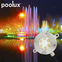 Pompe de fontaine submersible Poolux 2022 avec éclairage LED RGB pour extérieur, DMX, fontaine d'eau sous-marine