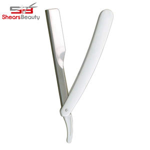 Rasoir de rasage droit en acier inoxydable et bois de santal de marque privée doré pour barbiers - Product Image 4