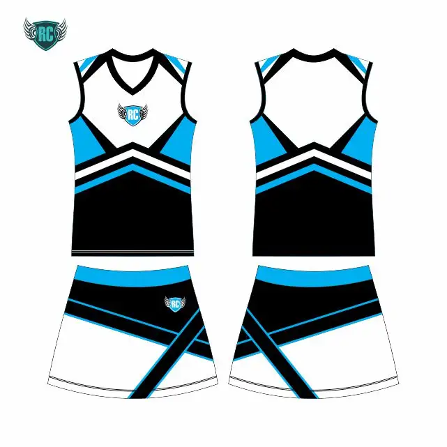 Cheerleader Costume Cheer Girls Uniform Wholesale Cheerleading Uniforms OEM customized Pattern sublimation Cheerleader Uniforms