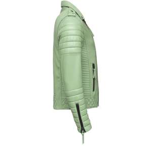 Chaqueta de cuero impermeable unisex, chaqueta de lana lavable y a prueba de viento con cuello levantado, fina y sostenible para hombres y mujeres - Product Image 3