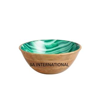 Home Hotel Restaurant Use Wedding Organizer Catering Accessories <b>Salad</b> <b>Server</b> <b>Bowl</b> 100% Natural Rounded Shape Wooden <b>Bowl</b> - Product Image 1