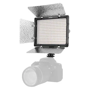 Yongnuo Lampu Video Kamera YN300 III, YN300III 3200K-5500K CRI95, Lampu LED Video Opsional dengan Adaptor Daya AC