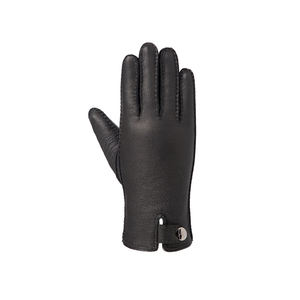 Guantes de cuero clásicos para conducir, ciclismo y motociclismo, de piel de oveja suave, casuales, a rayas, con detección táctil - Product Image 6