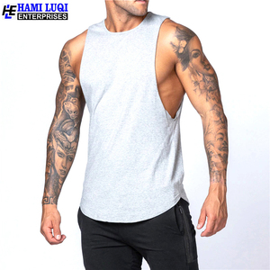 Débardeur en tricot de compression confortable et à séchage rapide grande taille pour hommes, respirant avec logo personnalisé, motif d'impression décontracté, approvisionnement OEM - Product Image 5