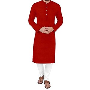 ผู้ชายผ้าฝ้ายชาติพันธุ์ KURTA - Product Image 4