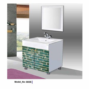Mueble de Baño Moderno Impermeable para Hotel con Lavabo - Product Image 1