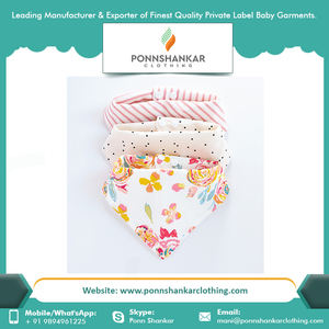 Bavoirs en coton lavables, étiquettes personnalisées, taille unique, imperméables - Product Image 3