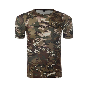 Men's Tactical Camouflage Short Sleeve Round Neck Sports Tshirt <b>Funny</b> 3D Printed Camo Sportswear - Product Image 1