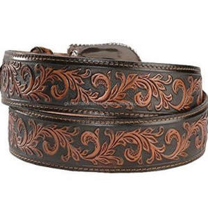 Lace Lubbock — ceinture d'outillage en cuir occidental, pour hommes, décoration avec boucle de styliste et double couture - Product Image 3
