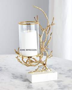 Portavelas Decorativo Moderno de Metal Dorado, Diseño Clásico, al Precio Más Bajo - Product Image 4