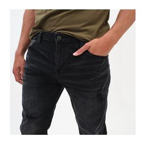 2025กางเกงยีนส์ผ้าฝ้ายสีดำแบบหลวมสำหรับผู้ชายคอลเลคชั่นฤดูใบไม้ร่วงฤดูร้อน - Product Image 2