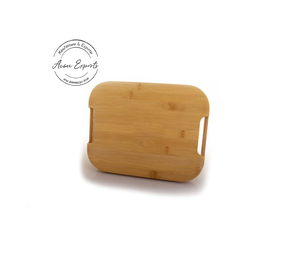 Plateau de service en bambou naturel avec finition lisse et poignées découpées pour une restauration écologique, un service élégant et une utilisation domestique moderne - Product Image 5