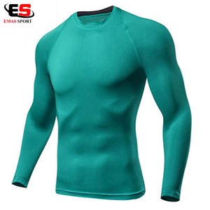 Camiseta de Compresión MMA para Hombre, Personalizada con Serigrafía, Diseño OEM, Material Spandex/Nylon, Manga Larga, Alta Calidad - Product Image 2