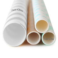 Pailles en papier colorées de haute qualité et écologiques MIT pour fêtes, restaurants et Noël - Design moderne pour usage intérieur/extérieur