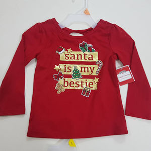 High End Brand Original Labels Girl's Children's Long Sleeve <b>Christmas</b> Tee <b>Shirts</b> Casual Cotton Crew Neck Outfits T-<b>Shirts</b> - Product Image 1